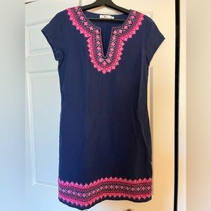 Vineyard Vines Size 4 Blue and Pink Dress